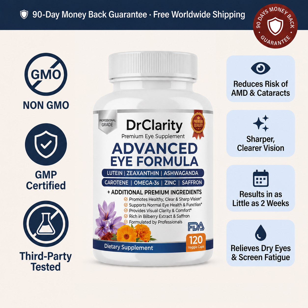DrClarity Advanced Eye Formula: 120 Gels
